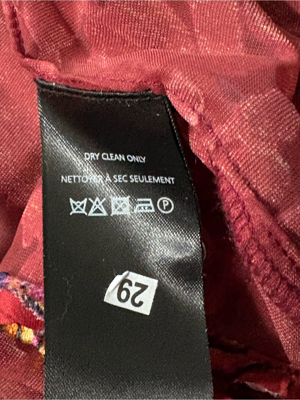 Anthropologie Estela Floral Burnout Velvet Blouse Burgundy Medium NWOT - Picture 9 of 9